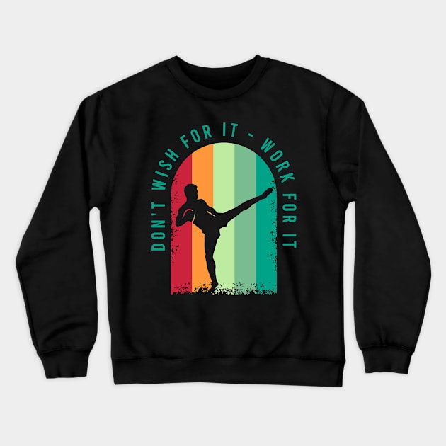 Fighter Design for a Martial Arts Lover Crewneck Sweatshirt by AlleyField